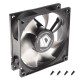 Вентилятор ID-Cooling, NO-8025-SD 8cm, Черный, Fan for case, 2000rpm, 25.5CFM, 21dBA, black, 3pin