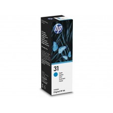 Оригинальные чернила HP 31 Cyan Original Ink Bottle для HP Smart Tank 300 / 400 / 500 / 600 / 5100 / 7000 / 7300 / 7600 series (1VU26AE)