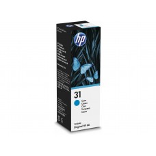 Оригинальные чернила HP 31 Cyan Original Ink Bottle для HP Smart Tank 300 / 400 / 500 / 600 / 5100 / 7000 / 7300 / 7600 series (1VU26AE)