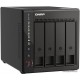 Сетевое оборудование QNAP TS-453E-8G EU-RU Сетевой RAID-накопитель, 4 отсека 3,5"/2,5", 2 порта 2,5 GbE BASE-T, 2 HDMI-порта. Intel Celeron J6412 2,0 ГГц (2,6 ГГц), 8 ГБ. (TS-453E-8G)