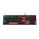 Клавиатура игровая Bloody S510R-Pudding Black <USB, RED SW,механическая, 1,8м>