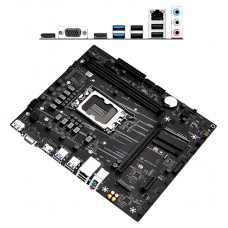 Материнская плата MaxSun Challenger H610M V2, MB Socket1700, MATX, iH610 (VGA+DP+HDMI), 2DDR4, PCIx16, PCIx1