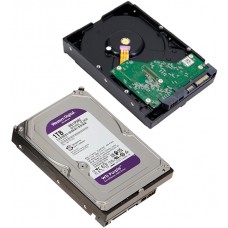 Жесткий диск для видеонаблюдения HDD  1Tb Western Digital Purple SATA 6Gb/s 64Mb 3,5" WD11PURZ