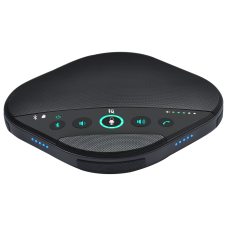 Спикерфон IQ S330 <Беспроводное соединение 2.4G и USB-соединение/Для средних и больших комнат/Встроенные 12 микрофонных решеток/6 м Диапазон приема голоса/Поддержка 2 дополнительных микрофонов/Встроенный LCD экран>