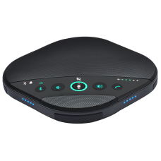 Спикерфон IQ S330 <Беспроводное соединение 2.4G и USB-соединение/Для средних и больших комнат/Встроенные 12 микрофонных решеток/6 м Диапазон приема голоса/Поддержка 2 дополнительных микрофонов/Встроенный LCD экран>
