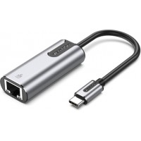 Адаптер USB Vention CFNHB <USB-C to Gigabit Ethernet Adapter 0.15M Gray Aluminum Alloy Type>