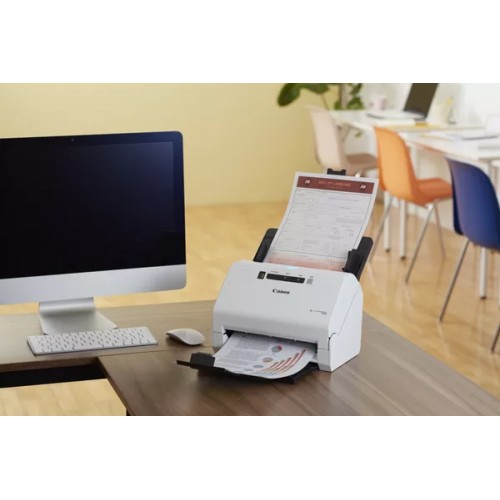 Сканер imageFORMULA R40 (Протяжный, цветной, двусторонний, А4, 600x600 dpi, АПД 60 листов, 40 стр./мин/80 изобр./мин., ежедневный объем - 4000 листов, USB 2.0) (4229C002)