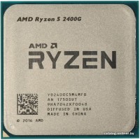 Процессор AMD Ryzen 5 2400G 3,6ГГц (3,9ГГц Turbo) Raven Ridge 4/8 2MB L2 4MB L3 65W VEGA AM4 OEM
