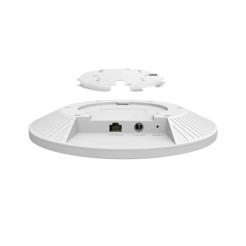 Точка доступа потолочная двухдиапазонная AX5400 GbE TP-Link EAP673 <2,5 Гбит/с порт Ethernet RJ-45 (с поддержкой PoE IEEE802.3at), IEEE 802.11ax/ac/n/g/b/a, 574 Mbps на 2,4 GHz, 4804 Mbts на 5 GHz, встроенные всенаправленные 2,4 GHz: 4 антенны 4 dBi 5 
