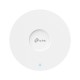 Точка доступа потолочная двухдиапазонная AX5400 GbE TP-Link EAP673 <2,5 Гбит/с порт Ethernet RJ-45 (с поддержкой PoE IEEE802.3at), IEEE 802.11ax/ac/n/g/b/a, 574 Mbps на 2,4 GHz, 4804 Mbts на 5 GHz, встроенные всенаправленные 2,4 GHz: 4 антенны 4 dBi 5 