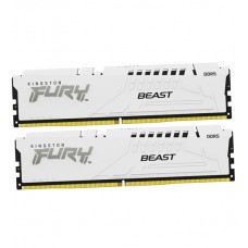 Комплект модулей памяти Kingston Fury Beast, KF560C30BWK2-64, DDR5, 64 GB, white, DIMM kit  (2x32GB) CL30