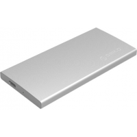 Внешний корпус SSD M.2 ORICO DM2-RC3-SV 2xSSD<USB3.1 Type-C, RAID, 10 Гбит/с, 124*57*10mm SILVER>