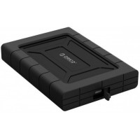 Внешний корпус HDD 2.5" ORICO 2539C3-BK <с защитным чехлом, USB3.1/Type-C, 5Gbps, до 2ТБ, BLACK 140*99*23>