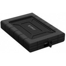 Внешний корпус HDD 2.5" ORICO 2539C3-BK <с защитным чехлом, USB3.1/Type-C, 5Gbps, до 2ТБ, BLACK 140*99*23>