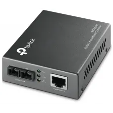 Оптический медиаконвертер GbE TP-LINK MC200CM <1000M RJ45 to 1000M multi-mode SC fiber Converter, Full-duplex,up to 550m, switching power adapter, chassis mountable>