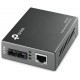 Оптический медиаконвертер FE TP-LINK MC100CM <10/100M RJ45 to 100M Multi-Mode SC fiber Converter, Full-duplex,up to 2Km, switching power adapter, chassis mountable>