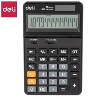 Калькулятор настольный DELI "M320" 12 разрядный, 178х110х26,5 мм, черный
