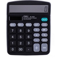 Калькулятор настольный DELI "E837" 12 разрядный, 150х120х52 мм, черный