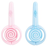 Ножницы DELI "Lollipop" 134 мм, пластиковые ручки, цвет ассорти