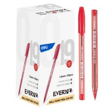 Ручка шариковая DELI "Every", 1 мм, красная