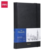 Скетчбук DELI "Finenolo ", А5, 40 л., 160 г/кв.м., черный
