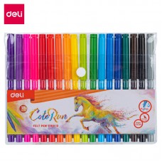 Фломастеры Deli  "ColoRun", 18 цветов