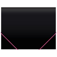 Папка- портфель Бюрократ "Black Opal", на резинке 13 отделений, черный/ассорти