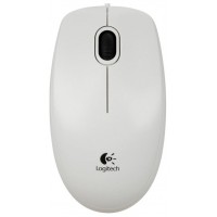 Мышь Logitech B100 White (белая, оптическая 800dpi, USB, 1.8м) (M/N: M-U0026) (910-003360)