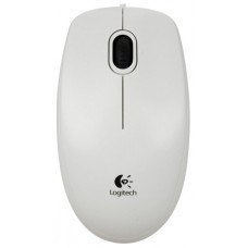 Мышь Logitech B100 White (белая, оптическая 800dpi, USB, 1.8м) (M/N: M-U0026) (910-003360)