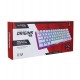 Клавиатура  USB, HyperX Alloy Origins 60, 572Y6AA, mechanical, RGB, white-pink, KeyBoard