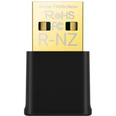 Сетевой адаптер беспроводной USB AX1800 Tp-Link Archer TX20U Nano <Wi-Fi 6 Двухдиапазонный Wi‑Fi USB‑адаптер, 1201 Мбит/с на 5 ГГц + 574 Мбит/с на 2,4 ГГц, 802.11ax/ac/a/b/g/n, интерфейс USB 3.0, MU-MIMO, OFDMA, WPA3, поддержка ОС – Windows 10/11>