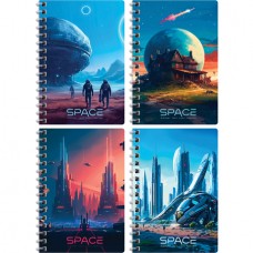 Записная книжка BG "Future style" А6, 80 листов на гребне, клетка (025-12796)