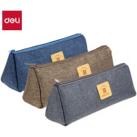 Пенал 1 отделение Deli, 230х60х80 мм, на молнии, ассорти (044-67058)