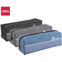 Пенал 1 отделение Deli, 220х65х70 мм, на молнии, ассорти (044-H930)