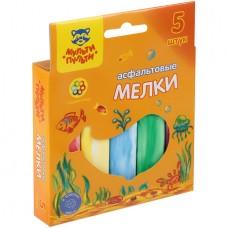 Мел градиентный для асфальта Мульти-Пульти, 5 цв., картонная коробка (025-50484)