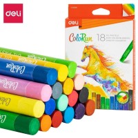 Мелки восковые Deli "ColoRun", пастельные, масляные, 18 цветов, картон (044-C20210)
