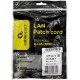 Патч-корд Cablexpert PP6U-0.25M/BK, чёрный, Cable Patch cord UTP 6-Cat 0.25 m