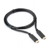 Кабель USB, Cablexpert CCP-USB3.1-CMCM-1M, Cable Type C - Type C, 1м, USB 3.1, PD/QC3.0, 3A/36W, black