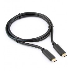 Кабель USB, Cablexpert CCP-USB3.1-CMCM-1M, Cable Type C - Type C, 1м, USB 3.1, PD/QC3.0, 3A/36W, black