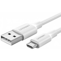 Кабель Ugreen US289 Micro USB Male To USB 2.0 A Male Cable 1M (White), 60141