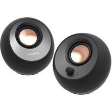 Акустическая система Creative Pebble v3 MF1700, Bluetooth SPK active 2*4W, BT, black