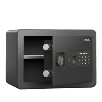 Сейф мебельный DELI "ET591" биометрический + электронный замок+ключ, 250х350х250 мм, 8,6 кг, черный (044-ET591)
