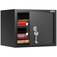 Сейф мебельный DELI "ET563" ключевой замок, 300х380х300 мм, 10,5 кг, черный (044-ET563)