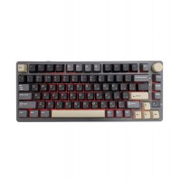 Клавиатура USB, Royal Kludge RKM75, KeyBoard mechanical, Brown switch, 81 keys, 2,4/BT/cable, Phantom