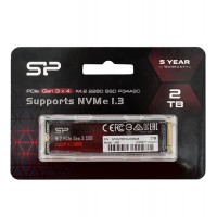 Твердотельный накопитель SSD M.2 PCIe Silicon Power A80, SP002TBP34A80M28, 2TB, 2 TB NVMe 1.3