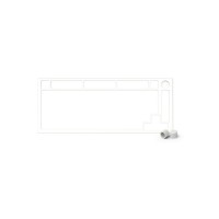 Запчасть к клавиатуре верхняя панель Glorious GMMK Pro Top Frame E-White (GLO-ACC-P75-TF-EW)