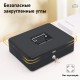Ящик для денег DELI, 90х300х240 мм, 2 кг, сталь, черный (044-T509)