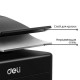Ящик для денег DELI, 90х200х160 мм, 0,9 кг, сталь, черный (044-T500)