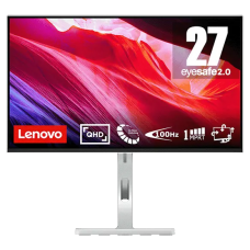 Монитор Lenovo 67BFGAC6EU L27q-4A 27" IPS/2560x1440/48Hz - 100Hz/1 мс/1500:1/Tilt, Swivel, Pivot, HAS/350nit/DP 1.4/2x HDMI® 2.1 TMDS/HDMI Cable (67BFGAC6EU)