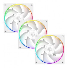 Комплект вентиляторов ID-Cooling, AF-127-ARGB-W TRIO, 12cm, Fan kit for case, x 3, 500-2000rpm, 78CFM, 29dBA, white, 4pin